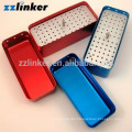 ZZLINKER 72 Holes Dental Bur Block Storage Disinfection Box Holder